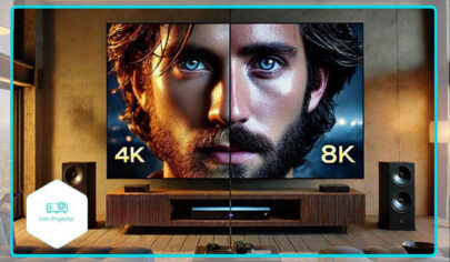 تفاوت صفحه نمایش ویدئو پروژکتور 4K در مقابل 8K