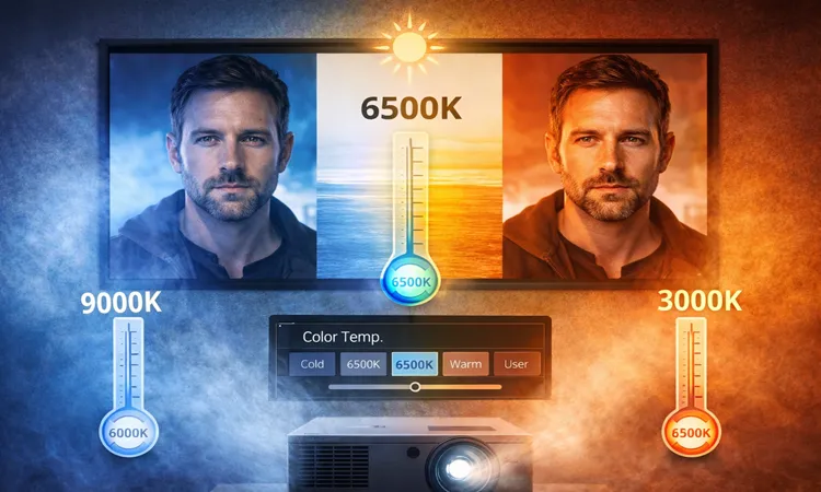 تنظيم دمای رنگ و بالانس سفيد برای تصوير طبيعی | ایران پروژکتور