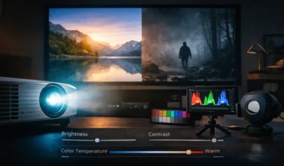 کاليبره کردن پروژکتور در خانه با روش ساده (گاما، دمای رنگ، کنتراست) | ایران پروژکتور