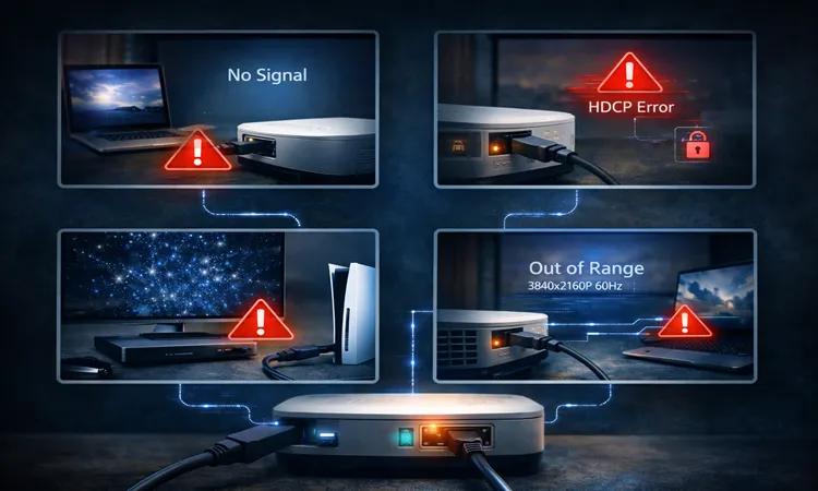 علائم و سناريوهای رایج بدون سيگنال | ایران پروژکتور