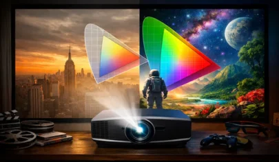 فضای رنگ Rec.709 و DCI-P3 پروژکتور: برای فيلم و بازی کدام مهم است؟ | ایران پروژکتور