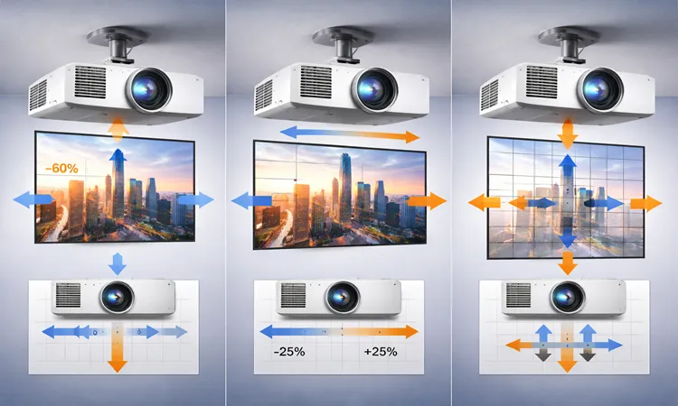 انواع لنز شيفت و درک مشخصات فنی | ایران پروژکتور