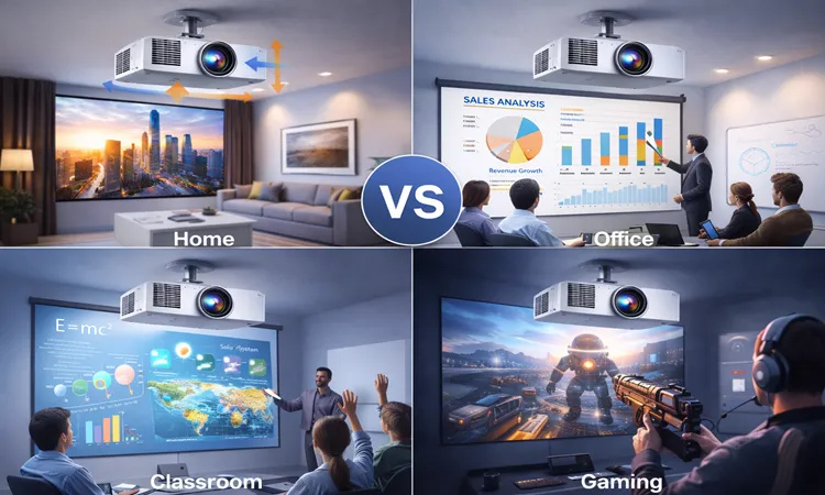 اولويت های کاربری (خانگی، اداری، آموزشی، گيمينگ) | ایران پروژکتور