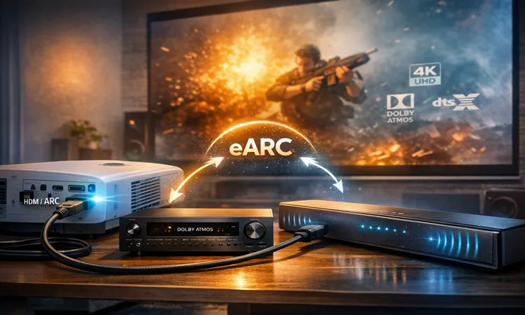 HDMI ARC و eARC پروژکتور چیست؟ بهترین روش اتصال صدا به ساندبار و AVR | ایران پروژکتور